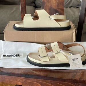 Birkenstock 1774 X Jil Sander Milano Cream Sandals